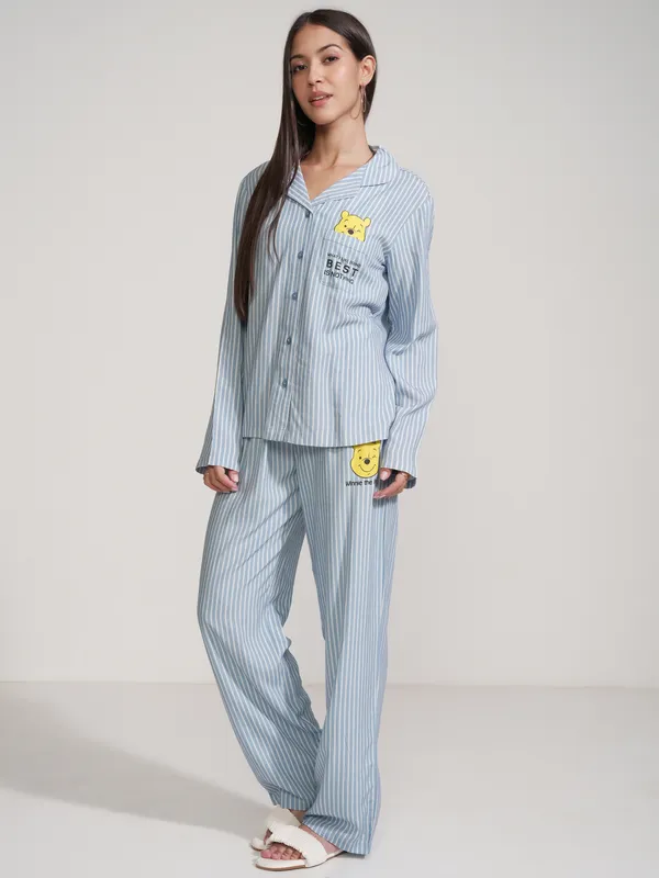 Winnie The Pooh Women Shirt With Trouser Co-Ords