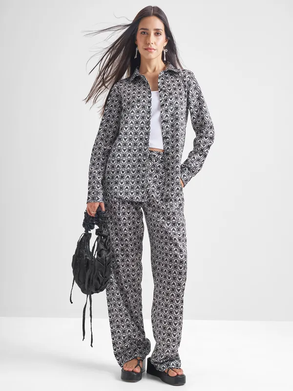 Mickey Mouse Women Shirt With Trouser Co-Ords
