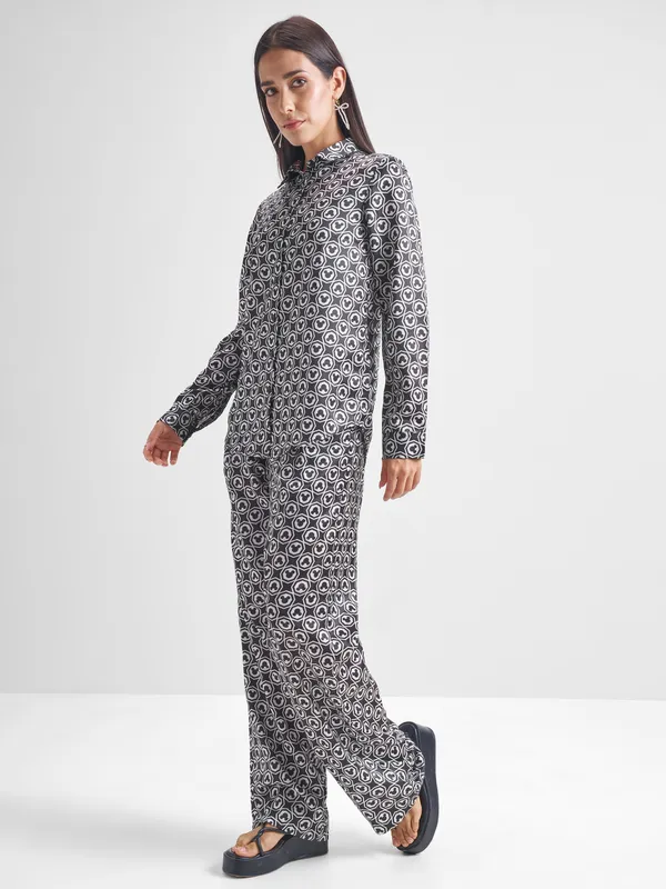 Mickey Mouse Women Shirt With Trouser Co-Ords