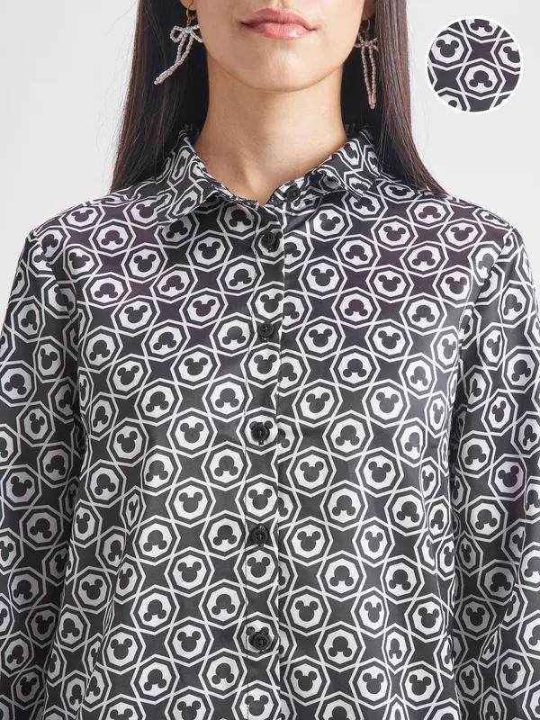 Mickey Mouse Women Shirt With Trouser Co-Ords