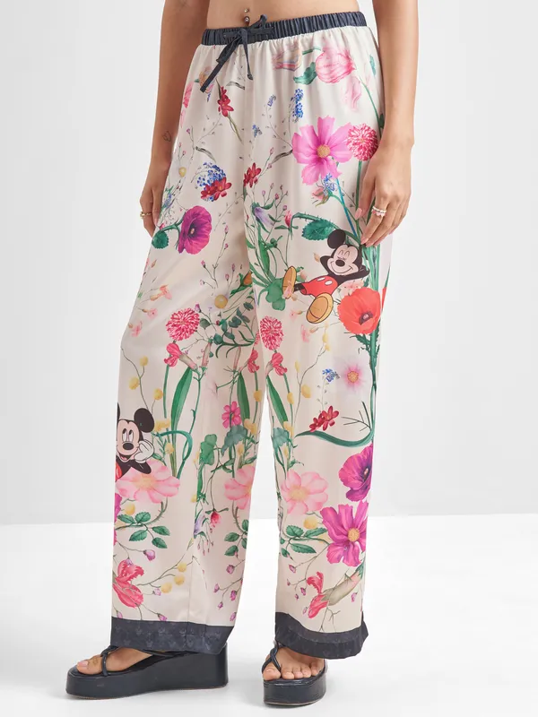 Mickey Mouse Women Shirt With Trouser Co-Ords