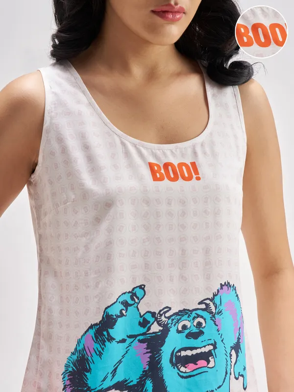 Disney By Tokyo Talkies Women Multi Monsters, Inc. Top With Shorts Co-Ords