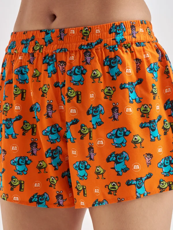 Disney By Tokyo Talkies Women Multi Monsters, Inc. Top With Shorts Co-Ords