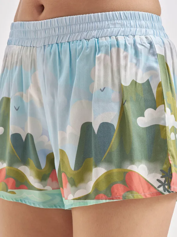 Disney By Tokyo Talkies Women Multi Moana Top With Shorts Co-Ords