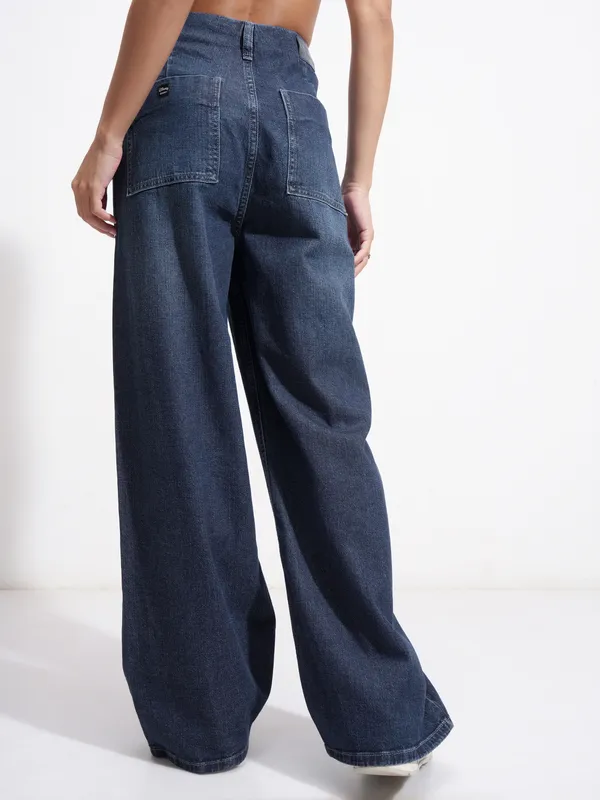 Mickey Mouse Women Wide Leg Jeans