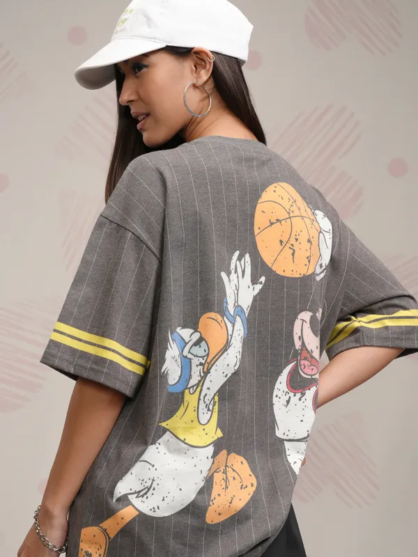 Donald Duck Printed Oversized Fit T-Shirt