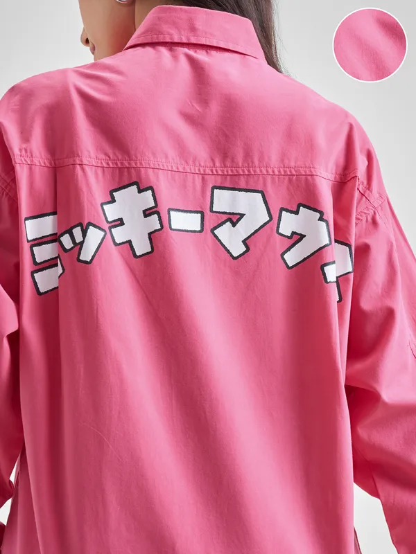 Mickey Mouse Women Printed Regular Fit Casual Shirt