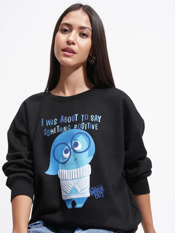 Inside Out Women Printed Sweatshirt