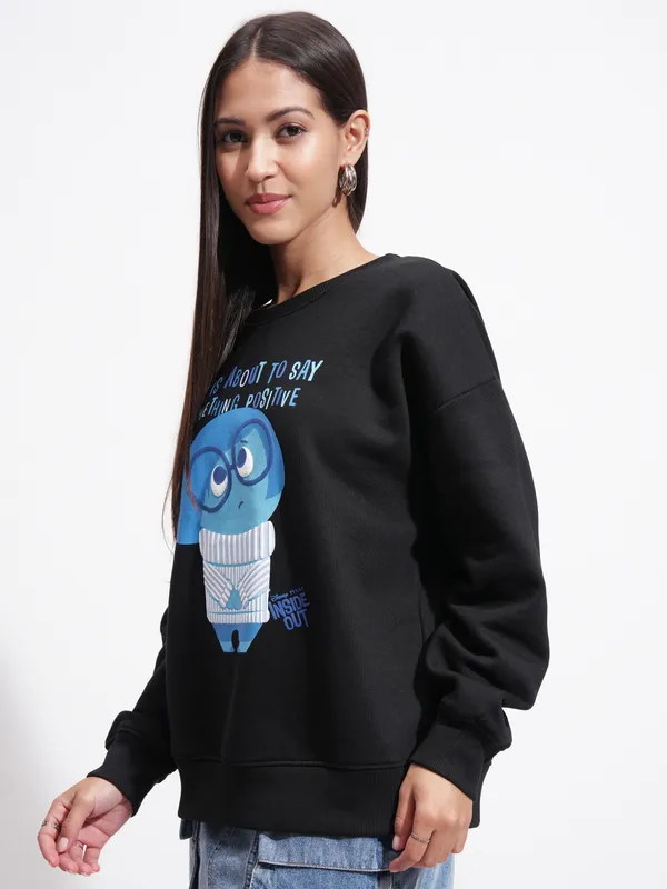 Inside Out Women Printed Sweatshirt