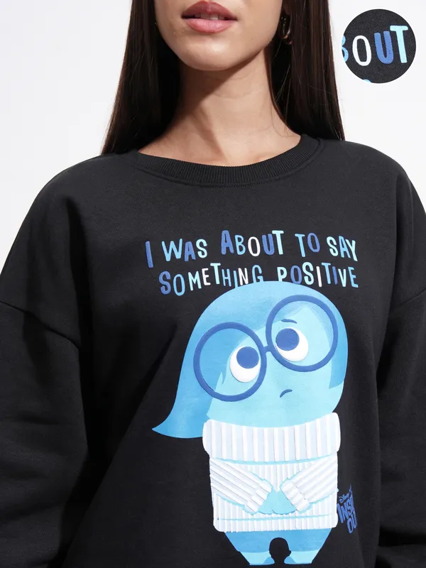 Inside Out Women Printed Sweatshirt