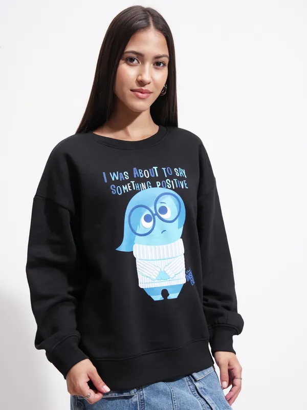 Inside Out Women Printed Sweatshirt