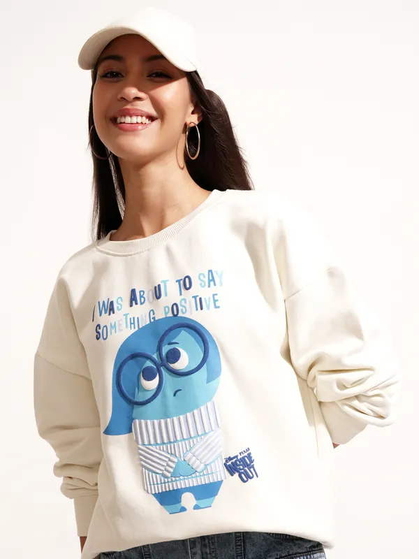Inside Out Women Printed Sweatshirt