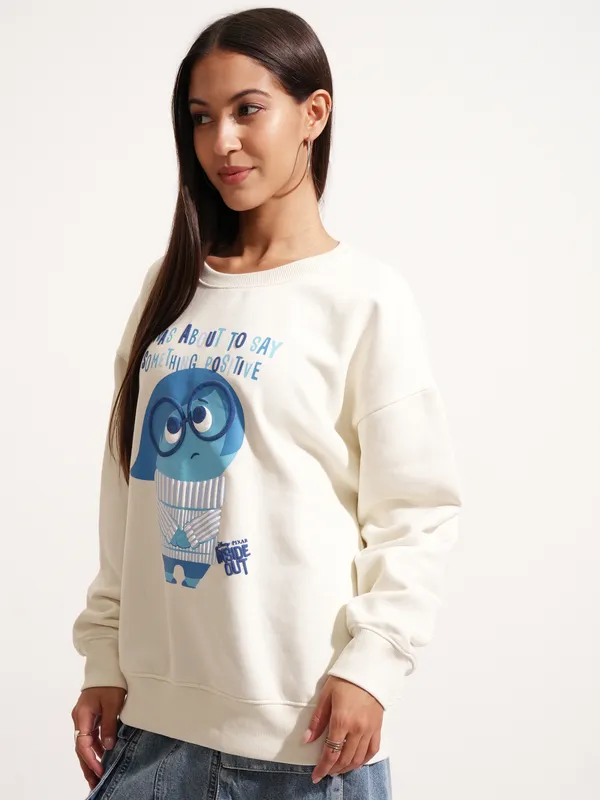 Inside Out Women Printed Sweatshirt