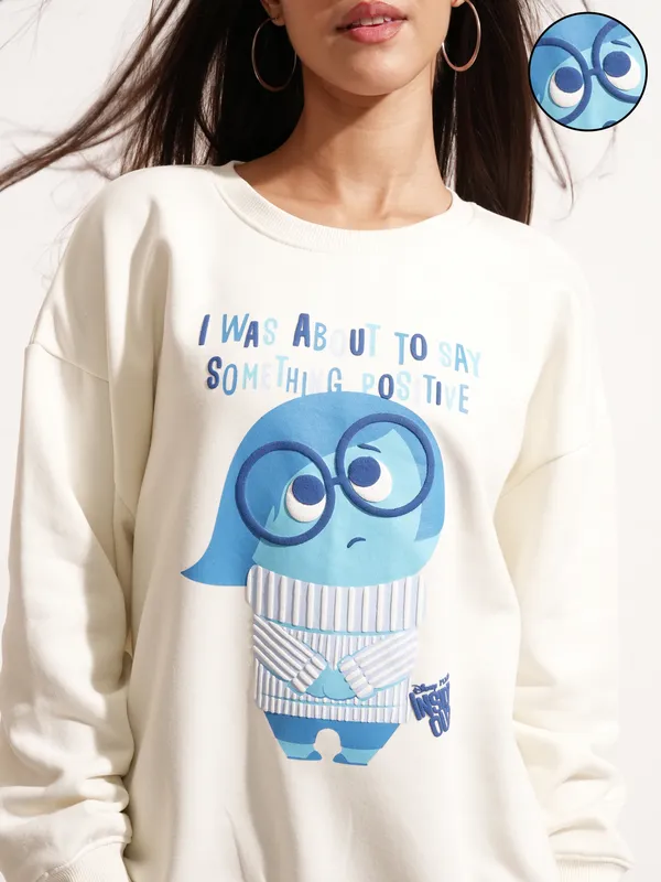 Inside Out Women Printed Sweatshirt