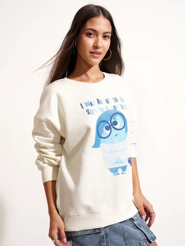Inside Out Women Printed Sweatshirt