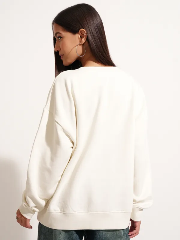 Donald Duck Women Printed Sweatshirt