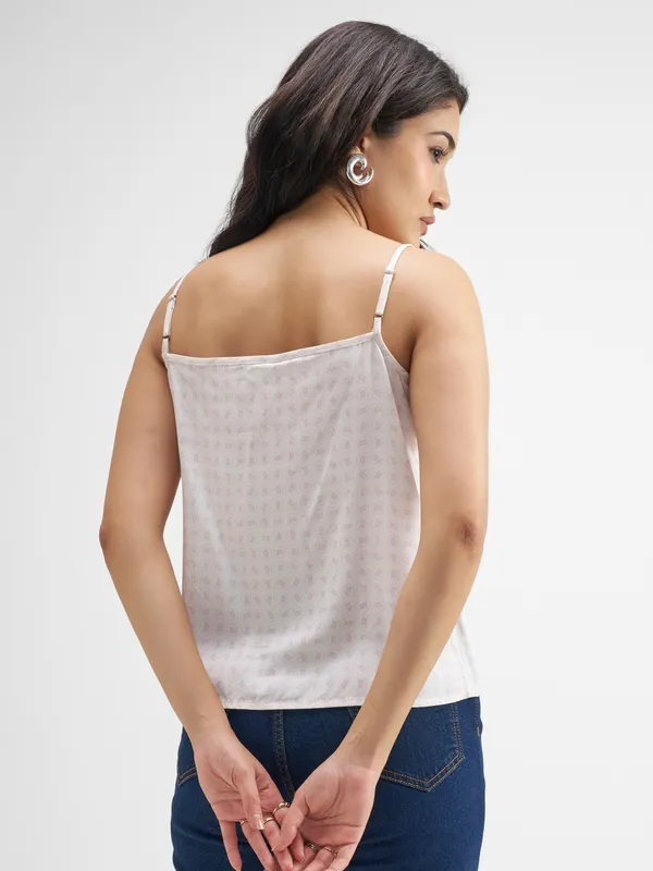 Disney By Tokyo Talkies Women White Monster Inc. Printed Regular Top