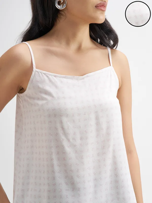 Disney By Tokyo Talkies Women White Monster Inc. Printed Regular Top