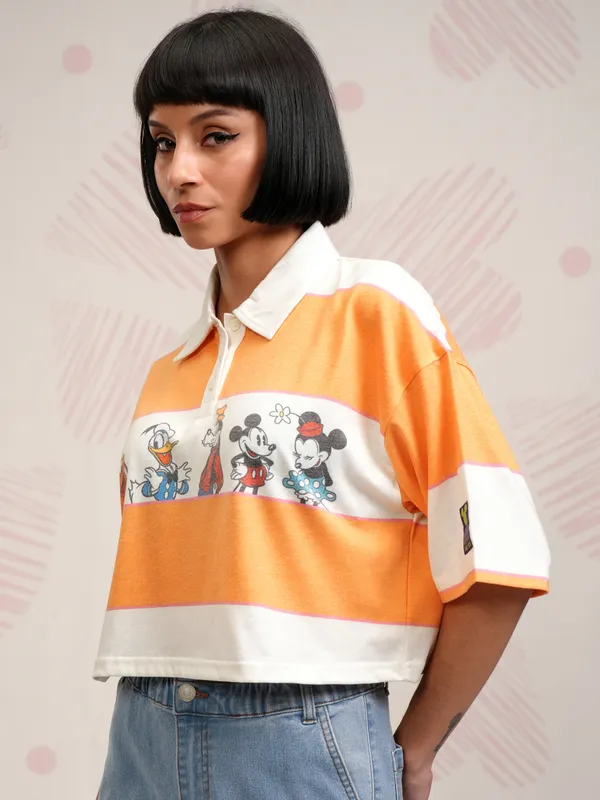 Simba Printed Boxy Fit Polo T-Shirt