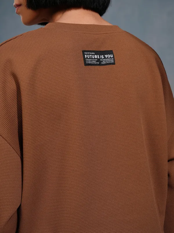 Tokyo Talkies Women Brown Top With Joggers