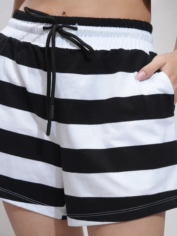 Tokyo Talkies Women Black Top With Short