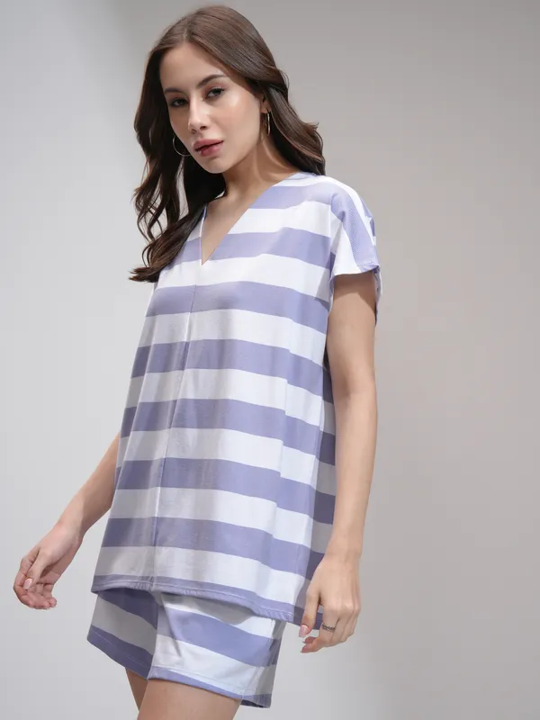 Tokyo Talkies Women White Top With Short