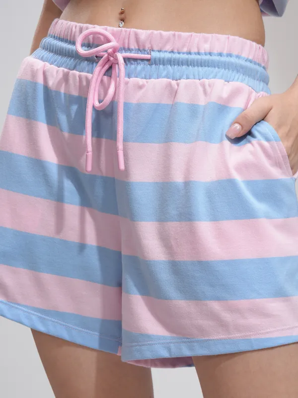 Tokyo Talkies Women Pink Top With Short