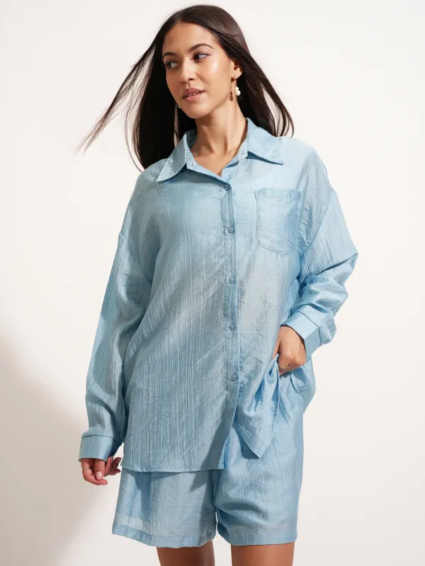Women Shirt With Short Co-Ords