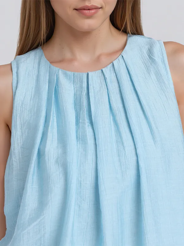 ESPYR By Tokyo Talkies Women Blue Top With Shorts Co-Ords