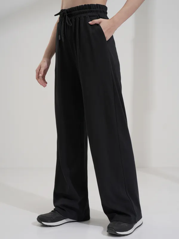 Tokyo Talkies Women Black Top With Trousers Co-Ords
