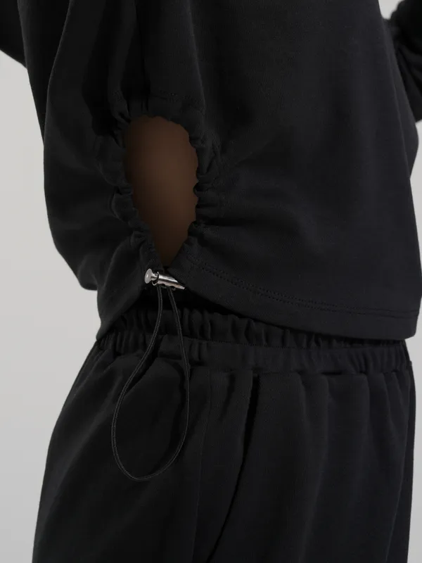 Tokyo Talkies Women Black Top With Trousers Co-Ords