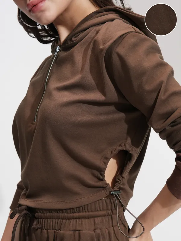 Tokyo Talkies Women Brown Top With Trouser