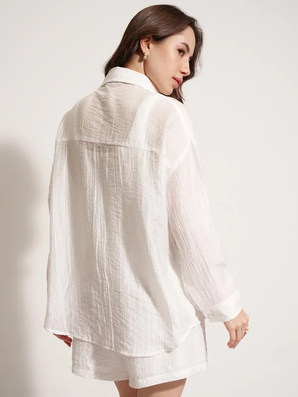 Women Shirt With Short Co-Ords