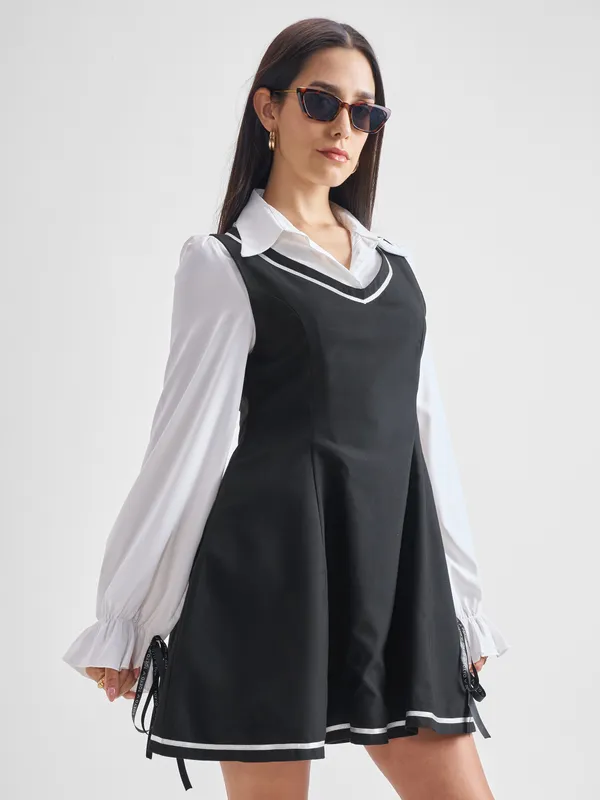 Solid Shirt Dress