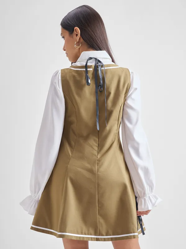 ESPYR By Tokyo Talkies Women Solid Shirt Dress