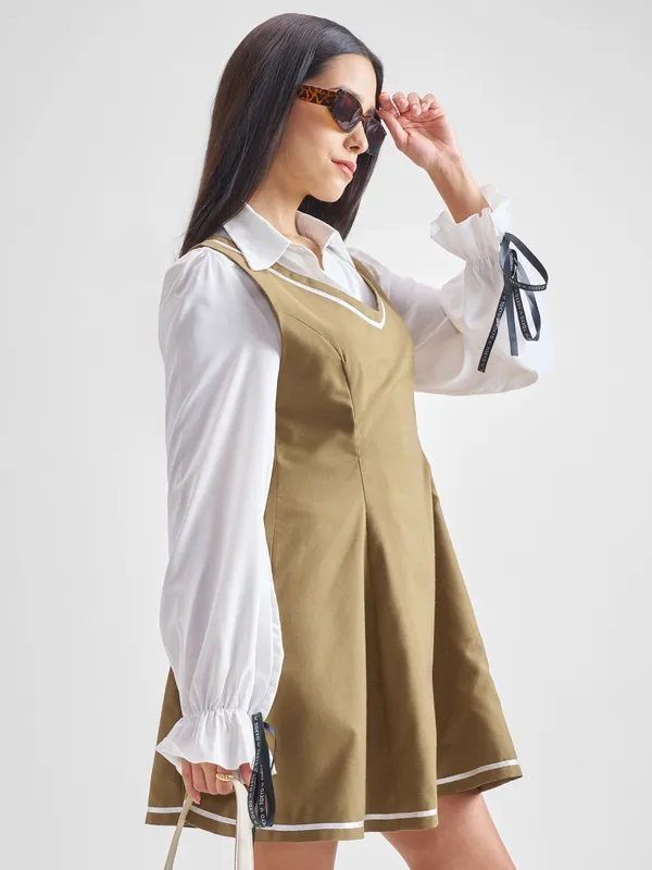 ESPYR By Tokyo Talkies Women Solid Shirt Dress