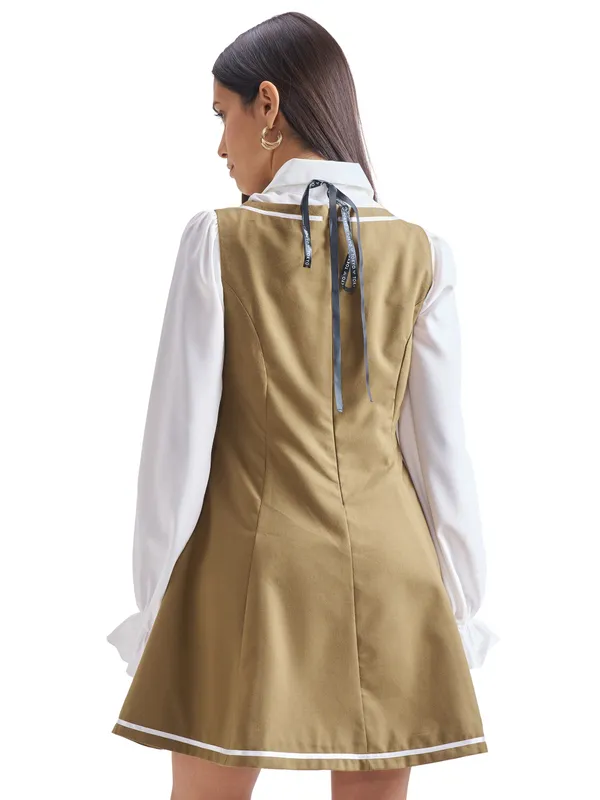 ESPYR By Tokyo Talkies Women Solid Shirt Dress