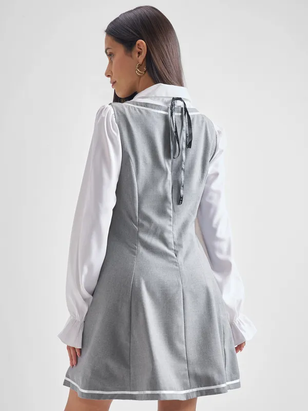 ESPYR By Tokyo Talkies Women Solid Shirt Dress