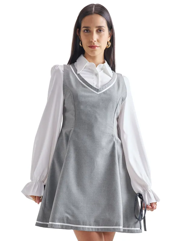 ESPYR By Tokyo Talkies Women Solid Shirt Dress