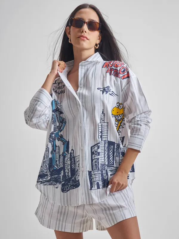 Women Shirt With Shorts Co-ords