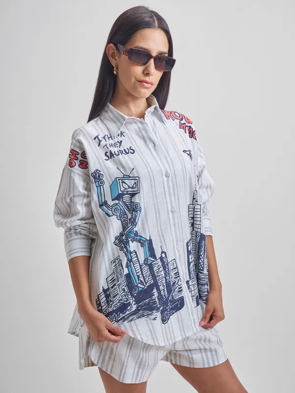 Women Shirt With Shorts Co-ords