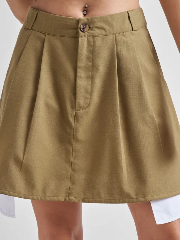 Tokyo Talkies Women Black Shirt With Skirt Co-Ords