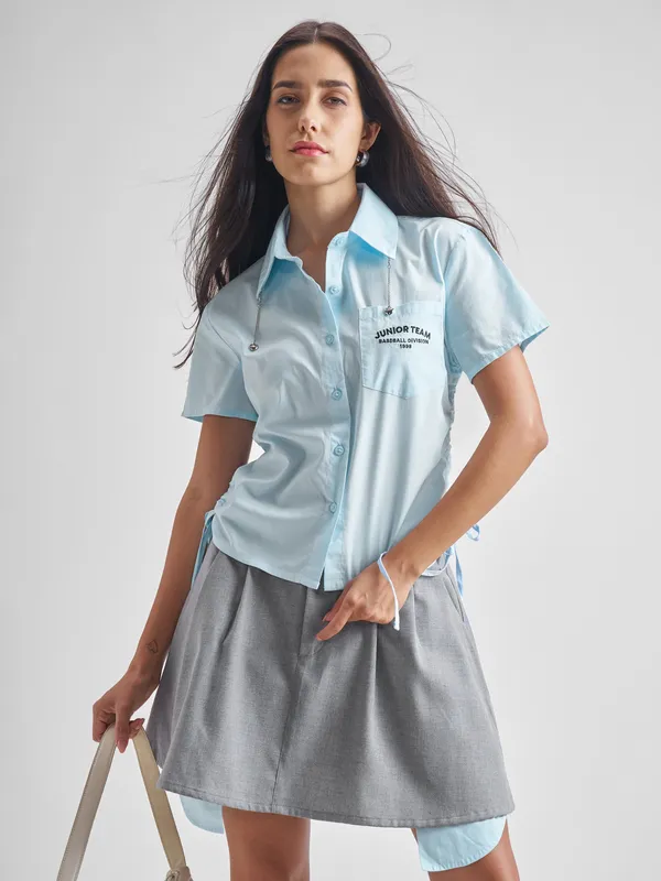 Women Shirt With Skirt Co-Ords