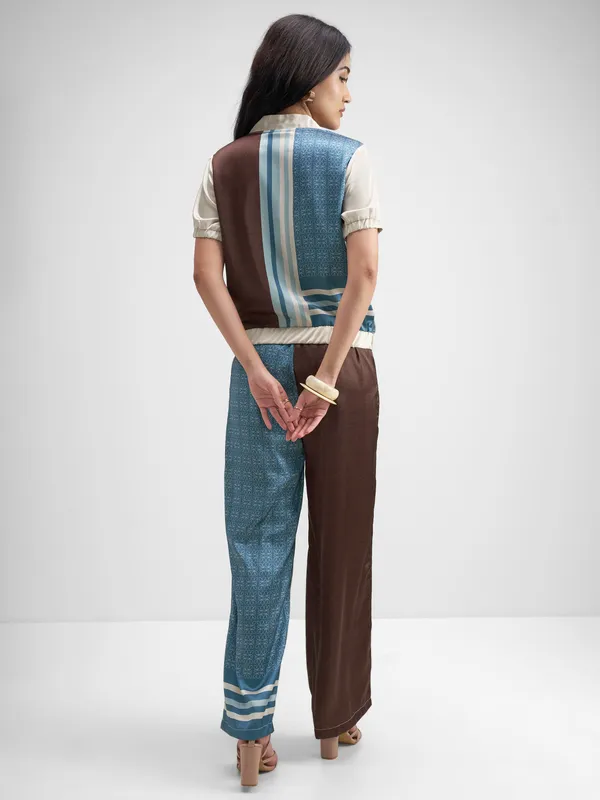 Tokyo Talkies Women Multi Top With Trouser Co-Ords