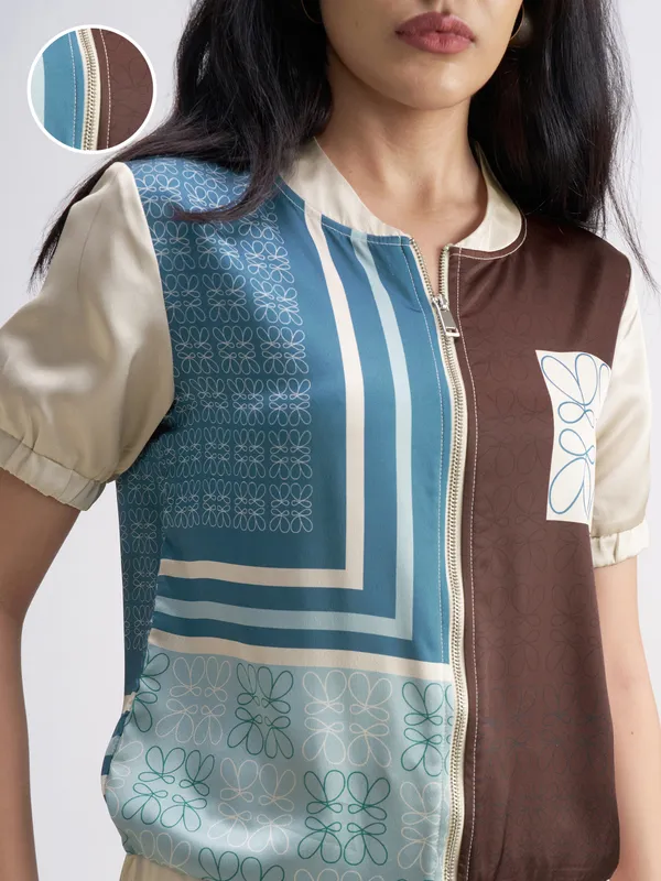 Tokyo Talkies Women Multi Top With Trouser Co-Ords