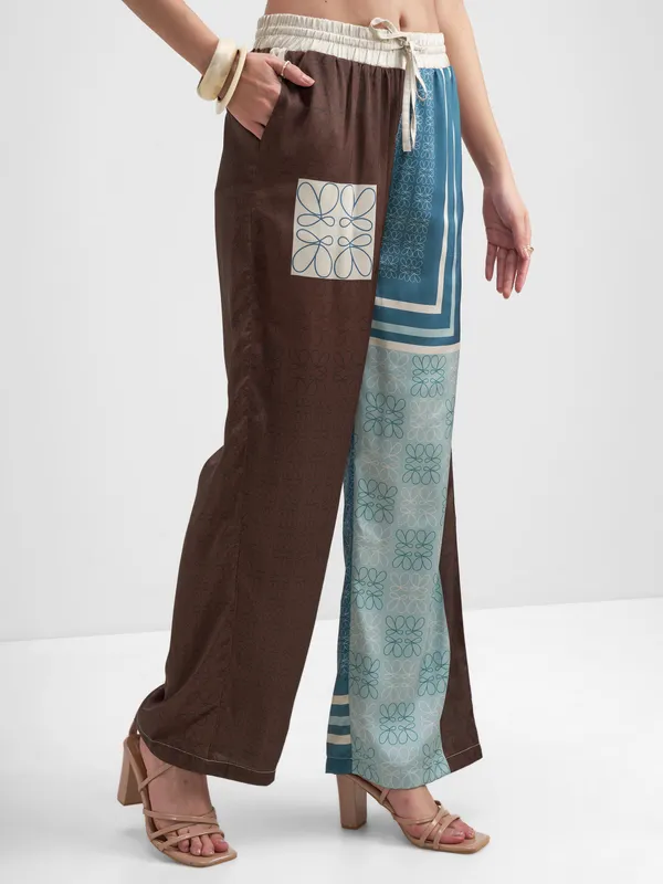 Tokyo Talkies Women Multi Top With Trouser Co-Ords