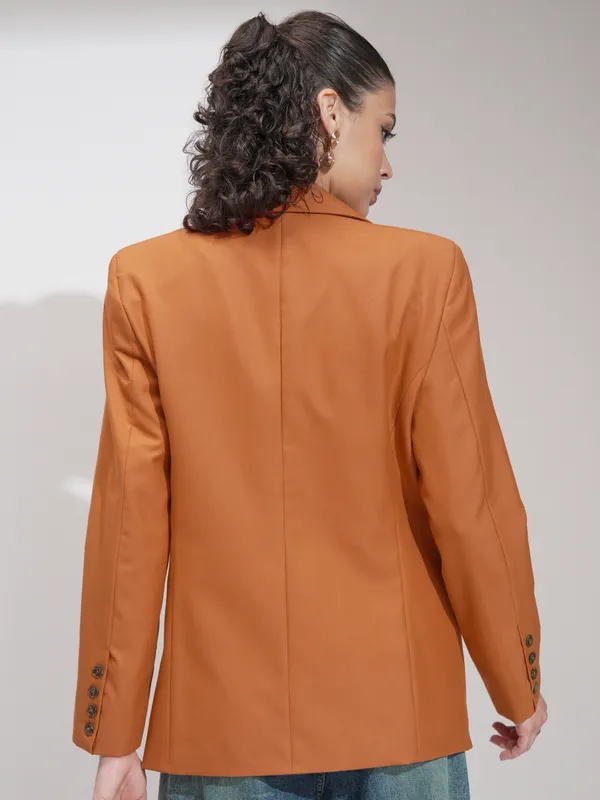 Solid Regular Fit Blazer