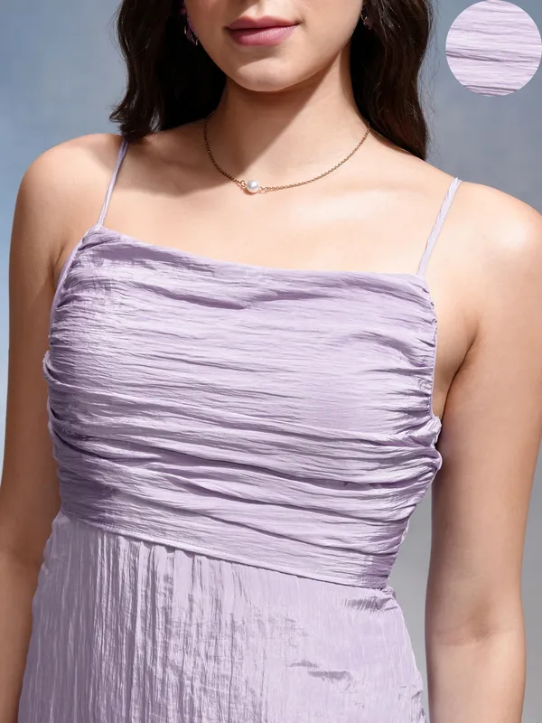 Solid Fit And Flare Dress