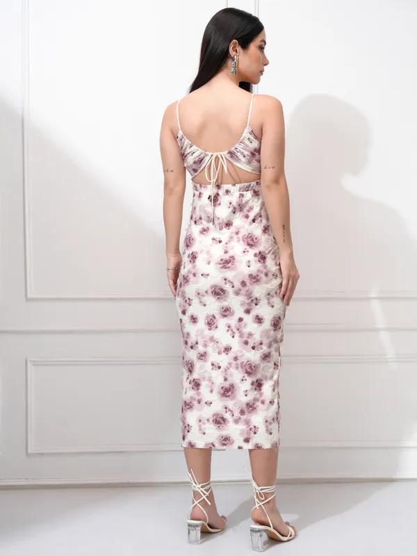 Tokyo Talkies Women Purple Self Design Bodycon Dress