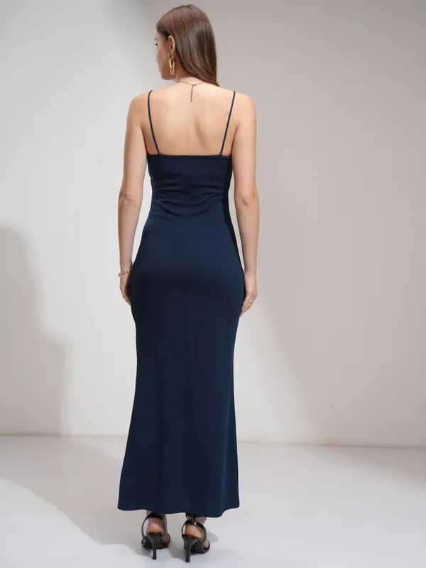 Tokyo Talkies Women Teal Solid Bodycon Dress